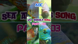 🐠Abc Sea Animals Song😱 music love beach nurseryrhymes shorts short shortsfeed shortsfeeds [upl. by Annaxor18]