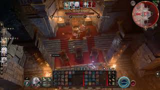 Sarevok vs 4 Rogues level 9 BG3 Honour mode no consumabletadpole [upl. by Hettie]