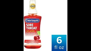 Chloraseptic Sore Throat Spray Cherry Flavor 6 fl oz [upl. by Pall]