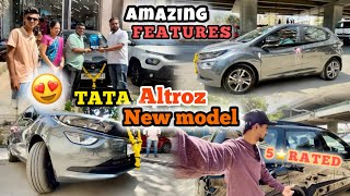 Taking delivery of 💪🏻Tata Altroz 2024 india’s safest car Tataaltroz l टाटा की 5 star⭐️ rating car [upl. by Terrag]