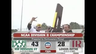 Northwest Missouri State vs Lenoir Rhyne 2013 Division II Football Championship [upl. by Aenej987]