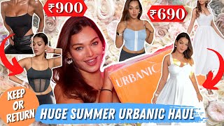 HUGE SUMMER URBANIC HAUL ft Florals Corsets amp Dresses  What to Keep amp What to Return Sarah Sarosh [upl. by Karli]