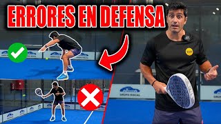 ❌5 ERRORES en DEFENSA Curso para INICIARSE en PADEL ⚠️ El último es clave [upl. by Mcgurn585]