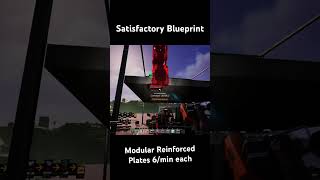 Satisfactory Blueprint Design  Reinforced Plates Full tutorial in the works [upl. by Oeram]