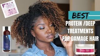 BEST ProteinDeep Conditioners for Damaged Hair  Natural Hair [upl. by Abihsat158]