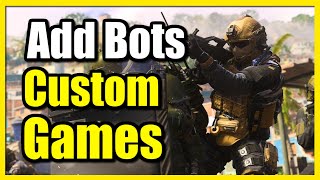 How to Add Bots to Custom Games in COD Modern Warfare 3 Quick Tutorial [upl. by Seuqramed]