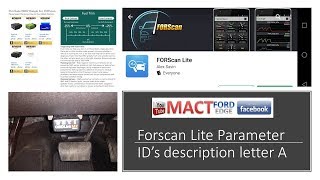 Forscan lite Parameters ID description Series Letter A [upl. by Annauqal]