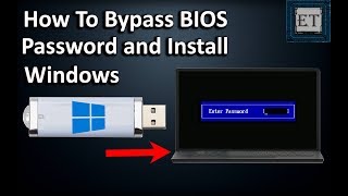 How To BYPASS BIOSCMOS Password On Laptops And Install Windows [upl. by Marcille]