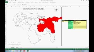 Mapa de Venezuela animado en Excel [upl. by Zoeller]