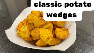 THE CLASSIC POTATO WEDGES RECIPE QUICK DINNER SNACK IDEA [upl. by Imnubulo942]