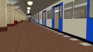 Trainz 2006  BVG F90 in a Blue livery with new sounds [upl. by Tijnar]