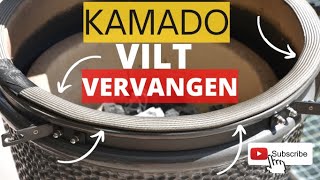 Kamado Vilt naar Glasvezel  Dichting van de Kamado Vervangen  MAKKELIJK [upl. by Tudor]