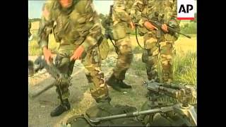 KOSOVO GNIJLANE ARRIVAL OF US NATO TROOPS [upl. by Isaacson]