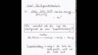 Berechnung der thermodynamischen Kenngrößen amp der Gleichgewichtskonstante einer chemischen Reaktion [upl. by Munniks]