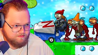 НОВЫЕ ЗОМБИ ► T2X2 ИГРАЕТ в Растения Против Зомби  Plants Vs Zombies Brutal Мод 4 [upl. by Yanehc]