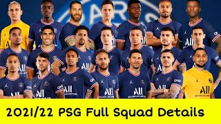 PSG Squad DetailsPlayers NameAgePositionMarket Value [upl. by Aicia]