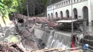 Alluvione in Valdaveto  Ferriere chiuse per pericolo di cedimenti cinque strade comunali [upl. by Ariat]