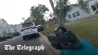 US police officer shoots at unarmed suspect after mistaking acorn drop for gunshot [upl. by Daveda]