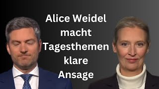 Eine klare Ansage an die Tagesthemen von Kanzlerkandidatin Alice Weidel  07122024 [upl. by Yeldud]