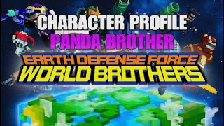 Earth Defense Force World Brothers CHARACTER PROFILE PANDA BROTHER Ep 19 [upl. by Akemrej118]