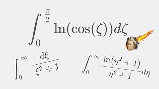 Destroying 3 Integrals in one go Using Papas way  Integral of lncosx from 0 to pi2 [upl. by Hcire]