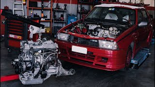 Alfa Romeo 75 Turbo EVOLUZIONE  Test Drive  Restauro Motore Completo [upl. by Essilec]