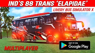 Livery INDS 88 TRANS Elapidae JB5  BUS SIMULATOR X MULTIPLAYER [upl. by Samoht]