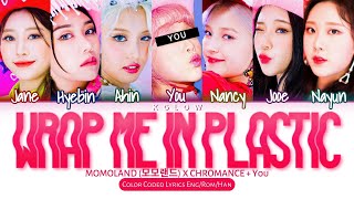 Karaoke Ver MOMOLAND 모모랜드 X CHROMANCE quotWRAP ME IN PLASTICquot Color Coded HanIng가사 7 Members [upl. by Yorle125]