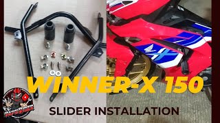 How to install slider on winner x 150 [upl. by Pinzler226]