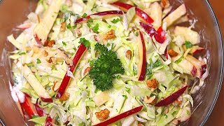 Dieser leckere Spitzkohl Salat ist ideal für heiße Sommertage Knackiger und leichter Krautsalat [upl. by Amaryllis]