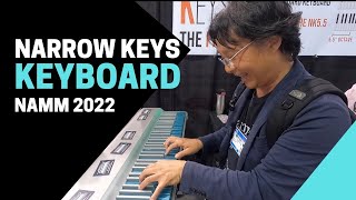 Narrow Keys Keyboard at The NAMM Show 2022 [upl. by Nadiya]