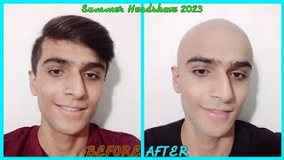 Shaving My Head  My New Smooth​ Razor Summer​ Headshave​ 2023 [upl. by Aicenav]