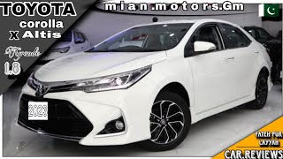 Toyota Corolla Altis Grande 18 X 2023 NEW RIMS  Detailed Review with Pricemian motors [upl. by Nytnerb]