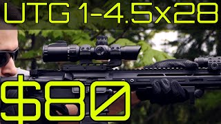 UTG 145X28 30mm CQB Scope Review  Best Sub 100 LPV [upl. by Trust621]