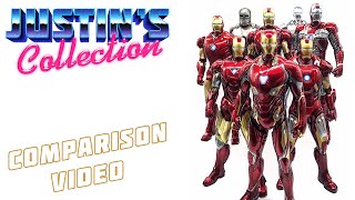 Hot Toys Iron Man MK50 Mark L Avengers Infinity War Comparison Video [upl. by Fachanan]