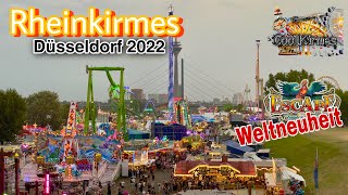 Rheinkirmes Düsseldorf 2022  Die Größte Kirmes am Rhein   Impressionen   Clip by CoolKirmes [upl. by Enaitsirhc]