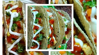 Indian Tacos Paneer Tacos Tacos recipe in Tamil Protein rich recipe in tamilTaco recipe [upl. by Alhak]