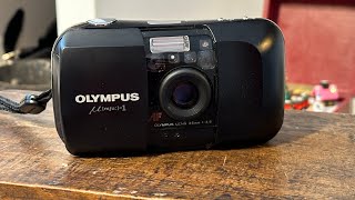 OLYMPUS MJU 1 35MM FILM CAMERA POINT AND SHOOT [upl. by Lynde234]