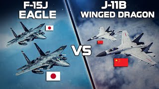 F15J Eagle Vs J11B Winged Dragon  A Worthy Foe  Digital Combat Simulator  DCS [upl. by Dunton413]