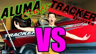 Tracker Vs Alumacraft Boats TOP 5 DIFFERENCES Watch Before Buying [upl. by Ennasor488]