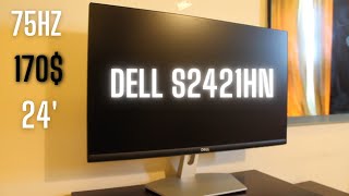 Dell S2421HNReview24 inch75hzUltrathin bezel IPS Monitor [upl. by Meikah741]