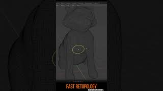 Few minutes Blender  Retopology  retopo with remesh quad tool [upl. by Swanhildas]
