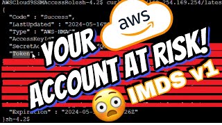 Ethical Hacking IMDS v1 Could Compromise AWS Account [upl. by Xaviera]