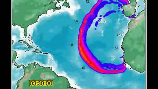 Canary Islands La Palma  Atlantic Tsunami Simulation US UK [upl. by Selij377]