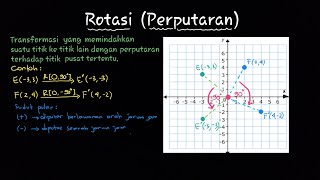 Rotasi  Perputaran  Transformasi Geometri Matematika Kelas 9 [upl. by Savihc]