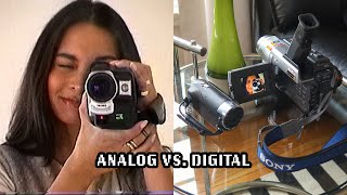 analog vs digital camcorder 📹 [upl. by Ydurt353]