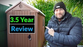 Keter Darwin 6x4 Shed Review After 35 Years Are Plastic Sheds Better than Wood [upl. by Kapeed]