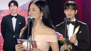 Kim Soo Hyun missed the best male lead awardSong Hye Kyo clashed with Song Joong Ki at Baeksang2024 [upl. by Goth]