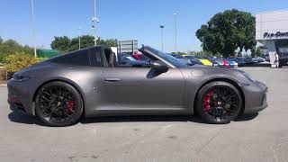 2022 Porsche 911 Targa 4 GTS in Agate Grey Metallic [upl. by Elrem693]