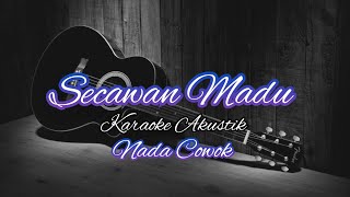 Secawan Madu Karaoke Akustik  Nada Cowok  Pria [upl. by Atirabrab469]